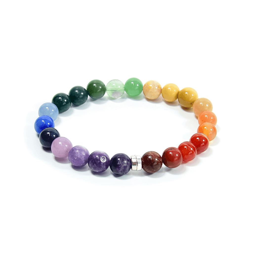 Rainbow Love Bracelet - Natural Gemstone Chakra Pride Bracelet - Collective Awakening