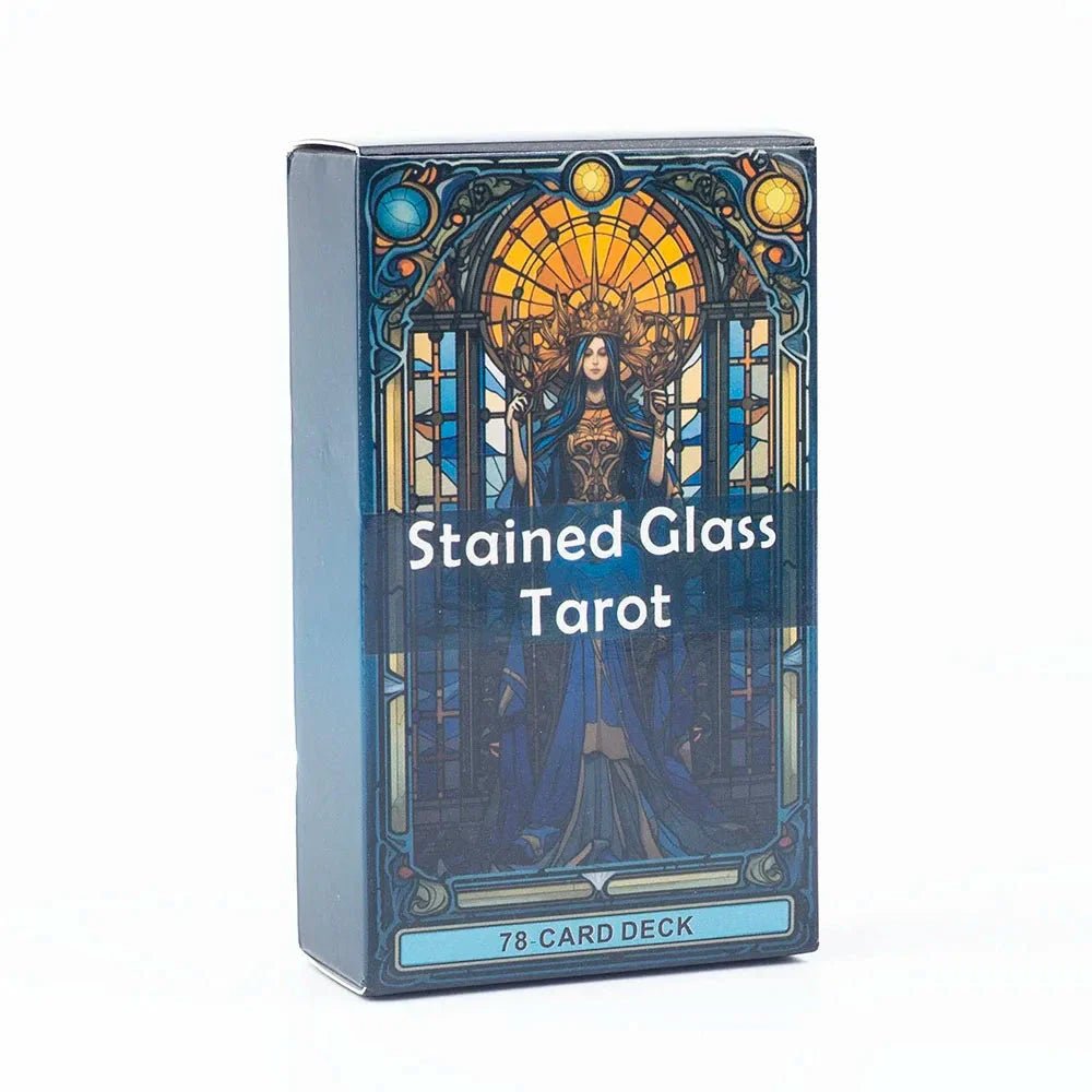 Stained Glass Tarot Card Deck – 78 Cards for Family & Divination - Collective Awakening
