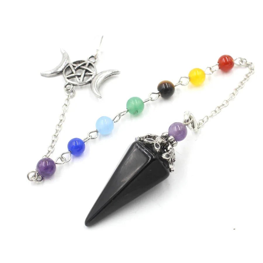 Triple Moon Pentacle Chakra Pendulums - Collective Awakening