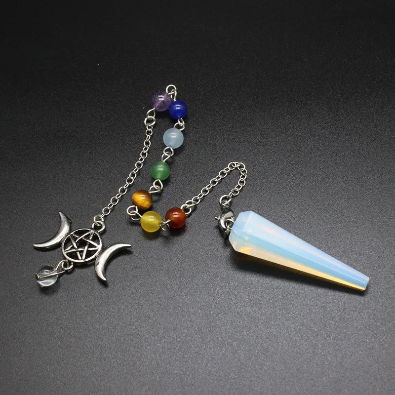 Triple Moon Pentacle Chakra Pendulums - Collective Awakening