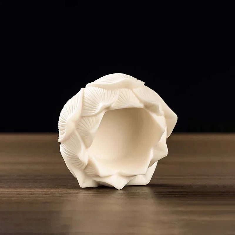 Ceramic Lotus Incense Burner Brass Gourd - shape Incense Holder Incense Stick Holder for Yoga Meditation Spa Home Decor - Collective Awakening