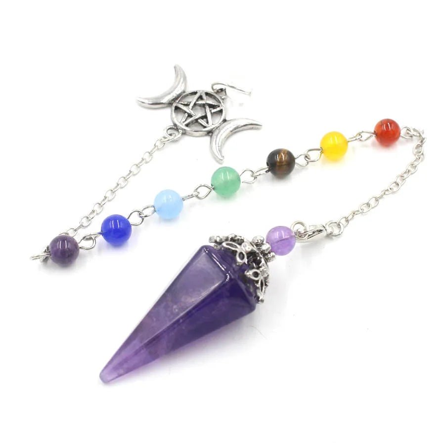 Triple Moon Pentacle Chakra Pendulums - Collective Awakening