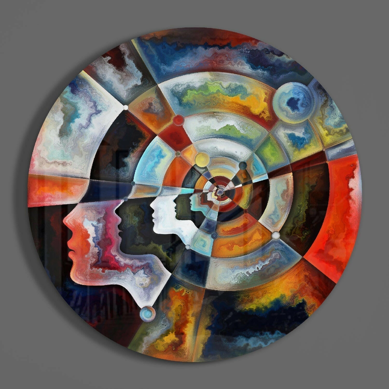 Meditation Glass Wall Art