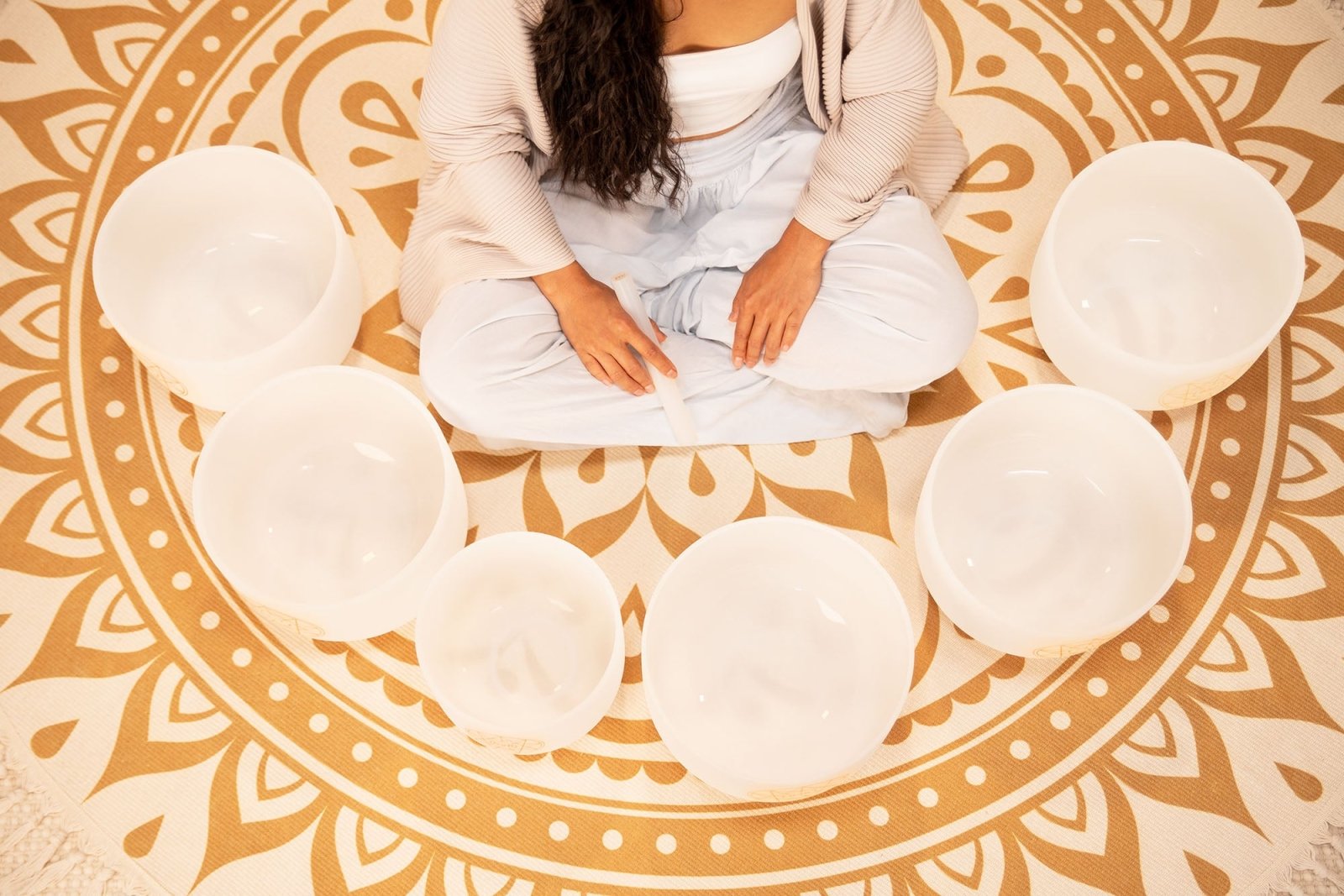 Solfeggio Crystal Singing Bowl Set (396, 417, 528, 639, 741, 852 Hz) - Collective Awakening