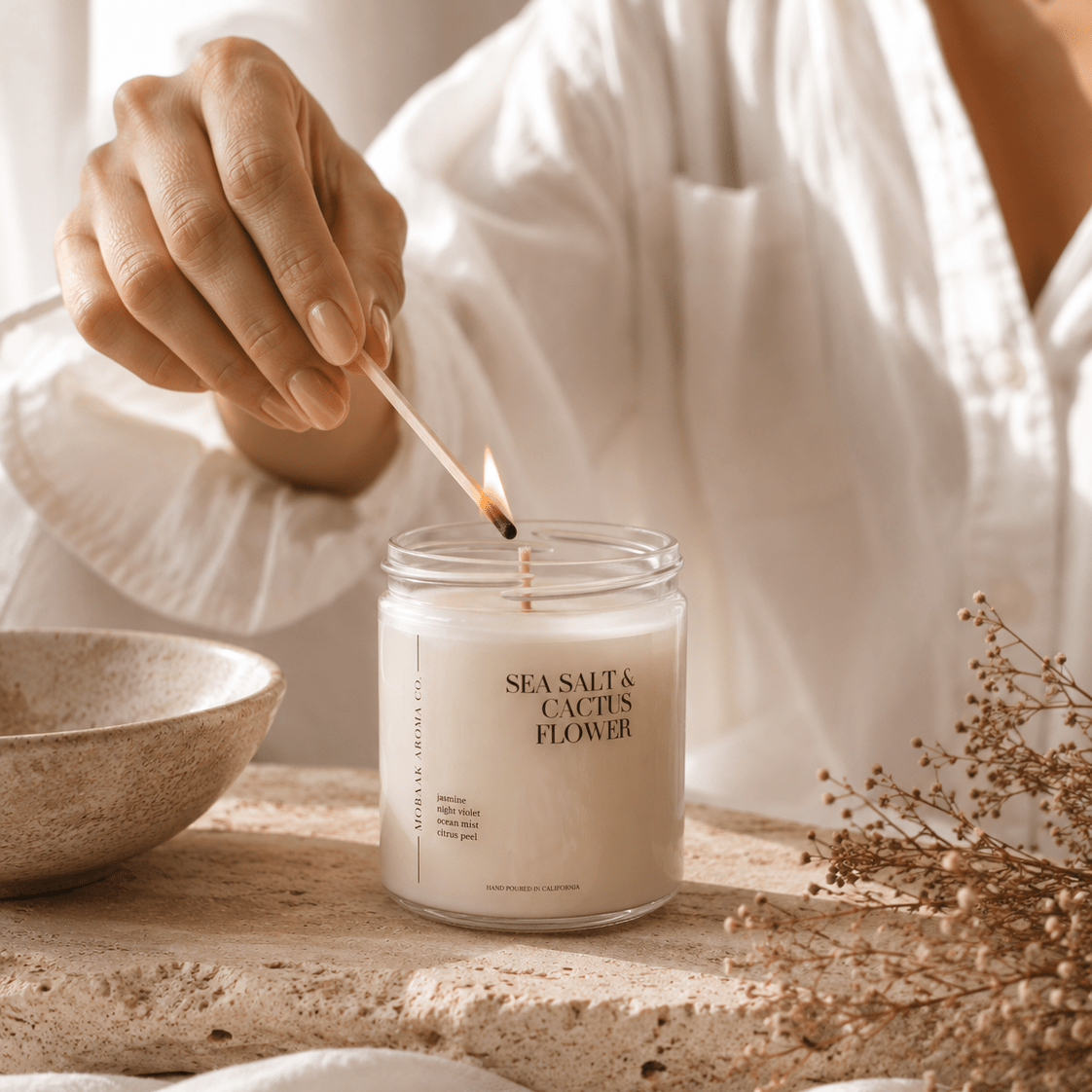 Sea Salt & Cactus Flower Candle - Collective Awakening