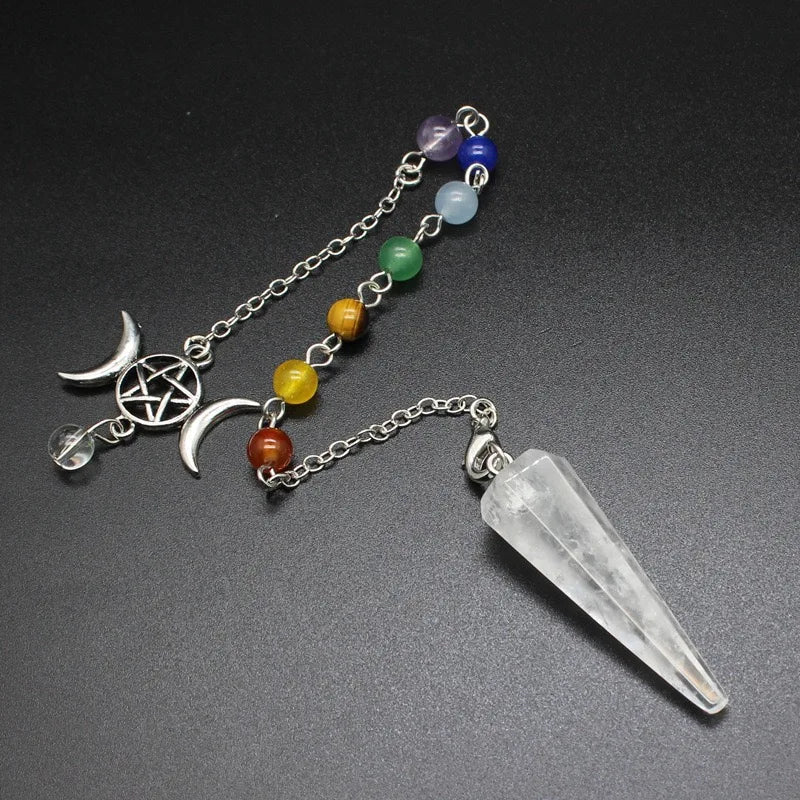 Triple Moon Pentacle Chakra Pendulums - Collective Awakening