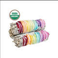 7 Chakra Rose Petals & White Sage Smudge Stick (4 in.) - Collective Awakening