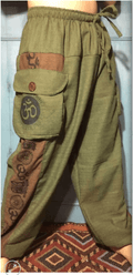 Unisex Cotton Om Cargo Pants - Collective Awakening