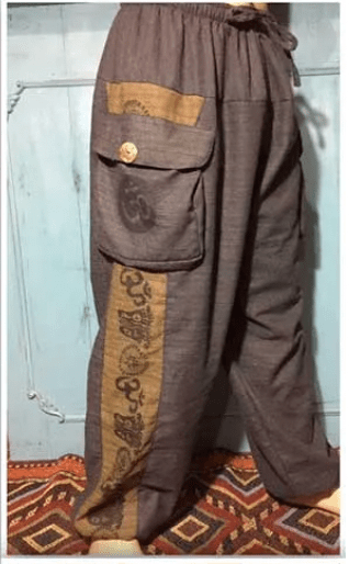 Unisex Cotton Om Cargo Pants - Collective Awakening