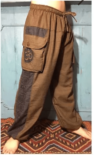 Unisex Cotton Om Cargo Pants - Collective Awakening