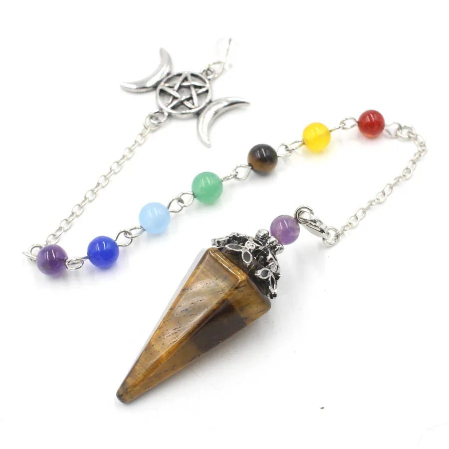 Triple Moon Pentacle Chakra Pendulums - Collective Awakening