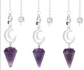 Crystal Crescent Moon Pendulums - Collective Awakening