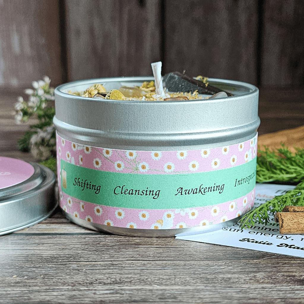Imbolc Ritual Candle – Cinnamon Spice Soy Candle for Renewal, Cleansing & New Beginnings - Collective Awakening