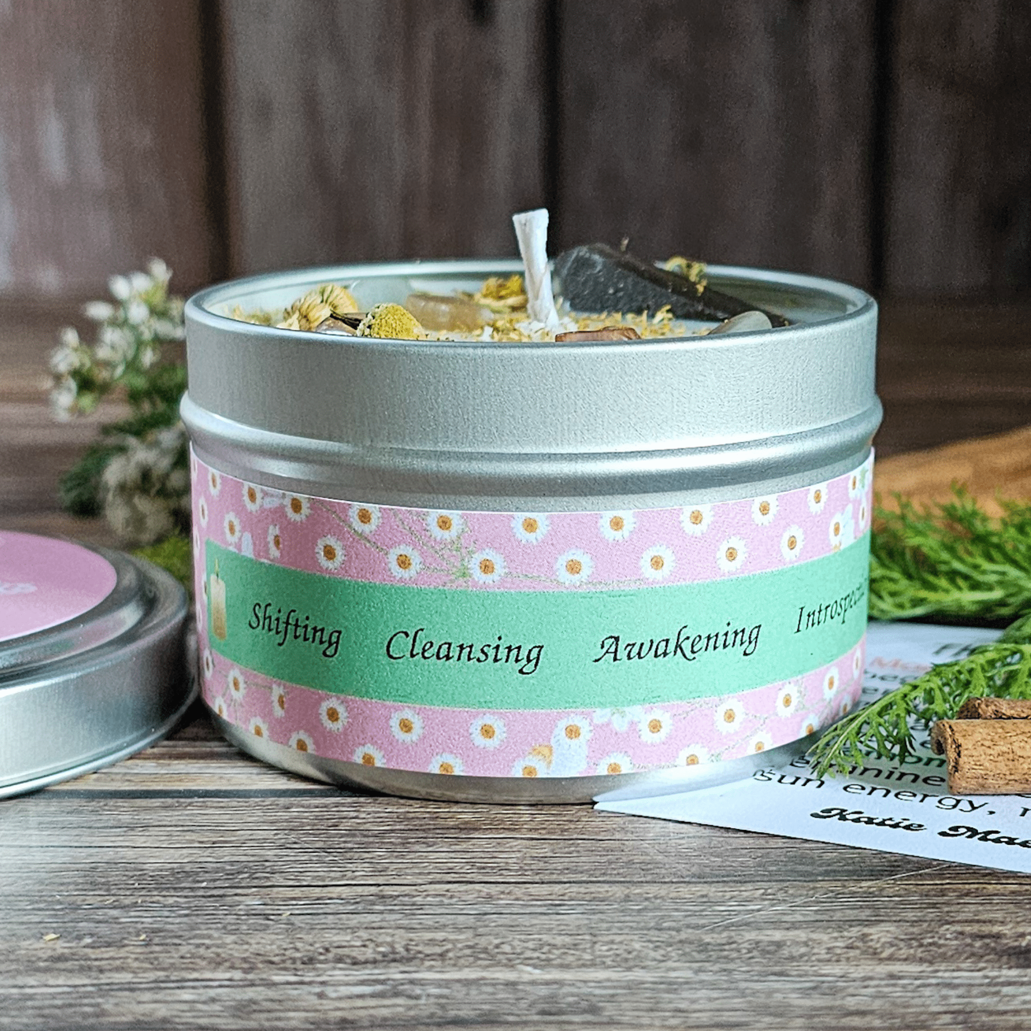 Imbolc Ritual Candle – Cinnamon Spice Soy Candle for Renewal, Cleansing & New Beginnings - Collective Awakening