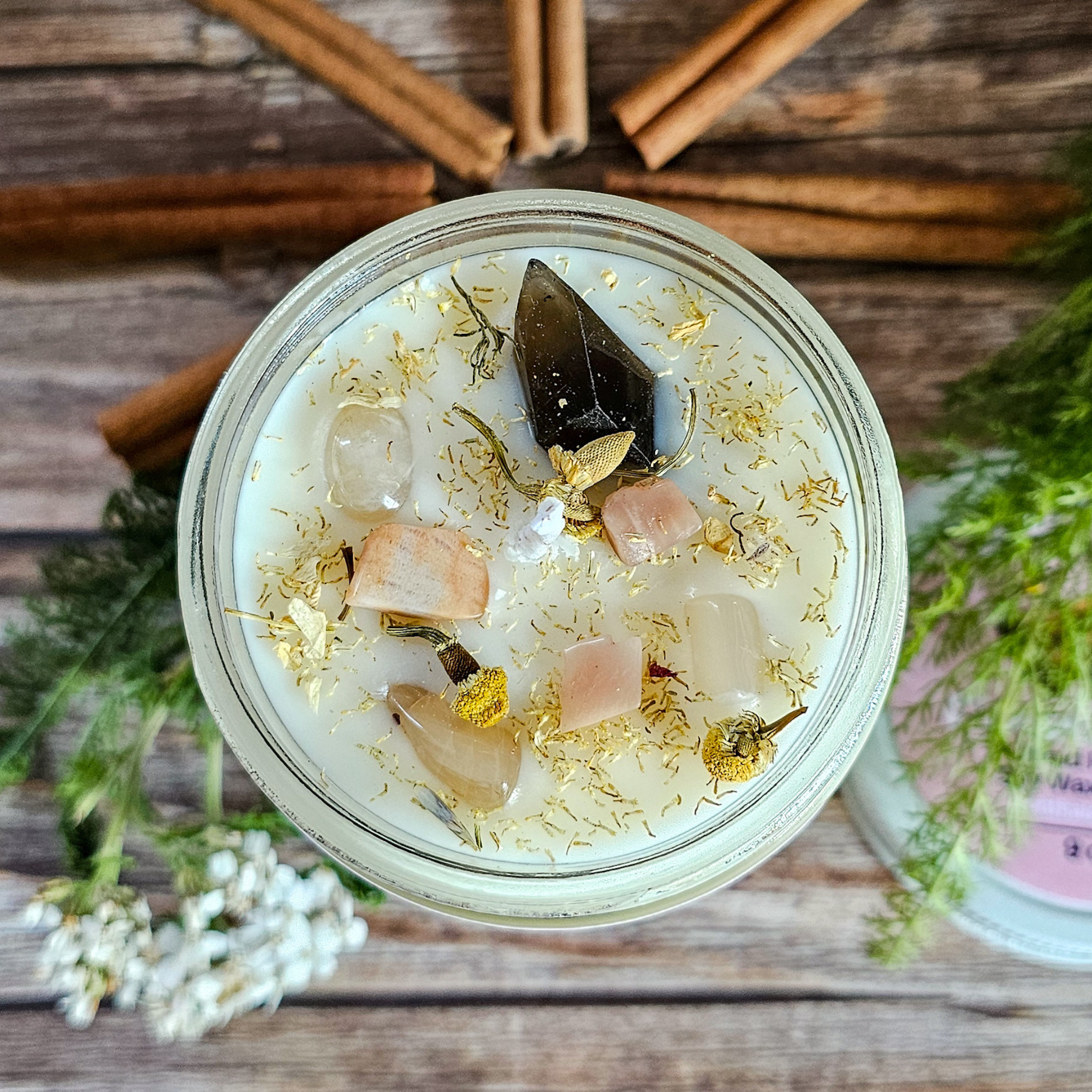 Imbolc Ritual Candle – Cinnamon Spice Soy Candle for Renewal, Cleansing & New Beginnings - Collective Awakening