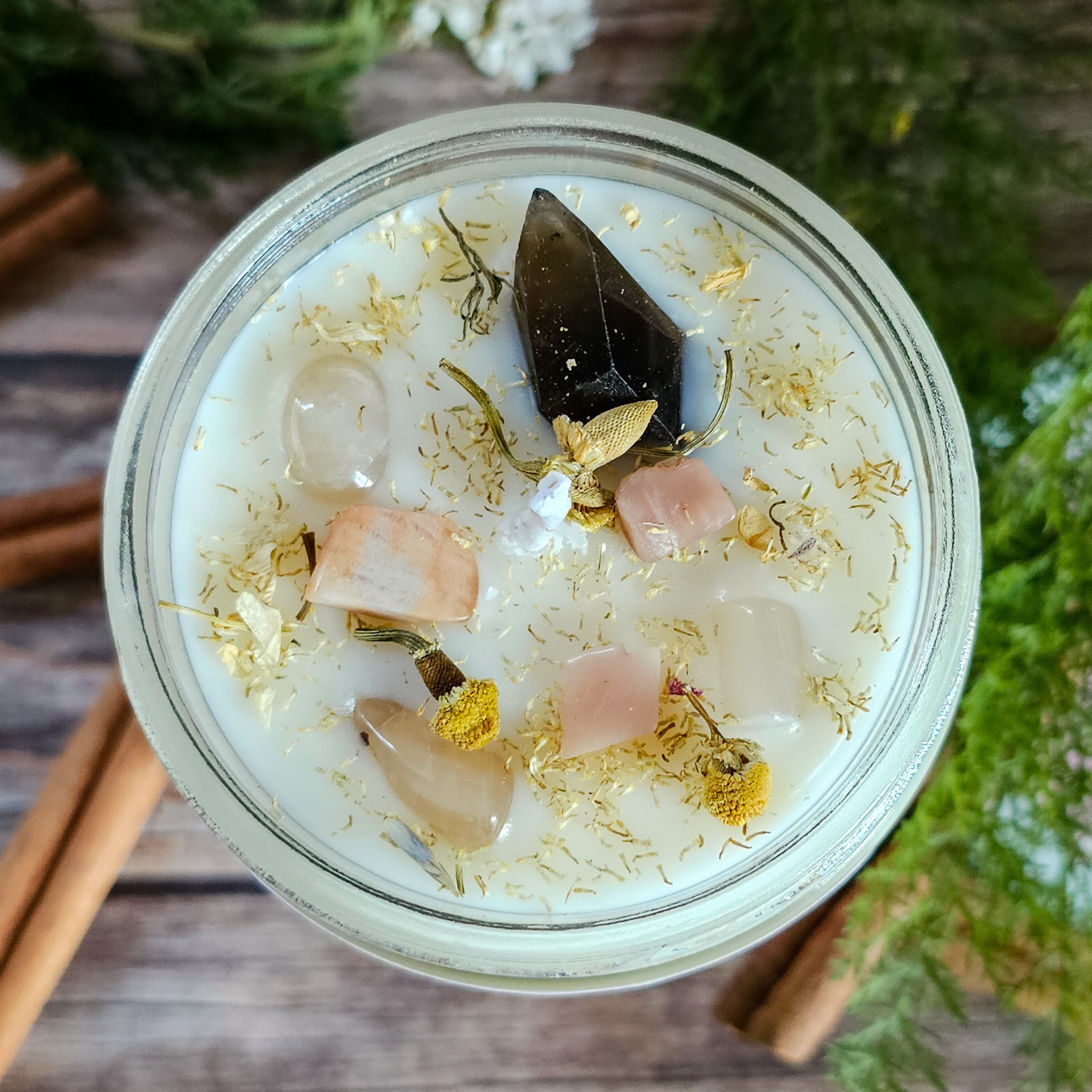 Imbolc Ritual Candle – Cinnamon Spice Soy Candle for Renewal, Cleansing & New Beginnings - Collective Awakening