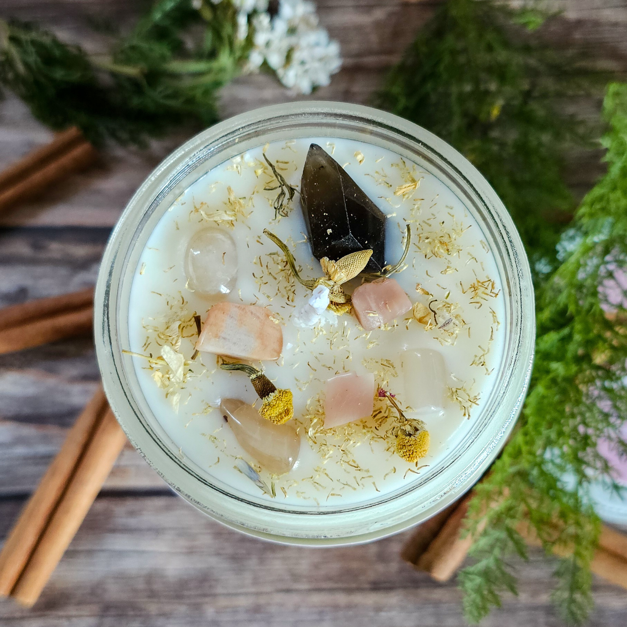 Imbolc Ritual Candle – Cinnamon Spice Soy Candle for Renewal, Cleansing & New Beginnings - Collective Awakening