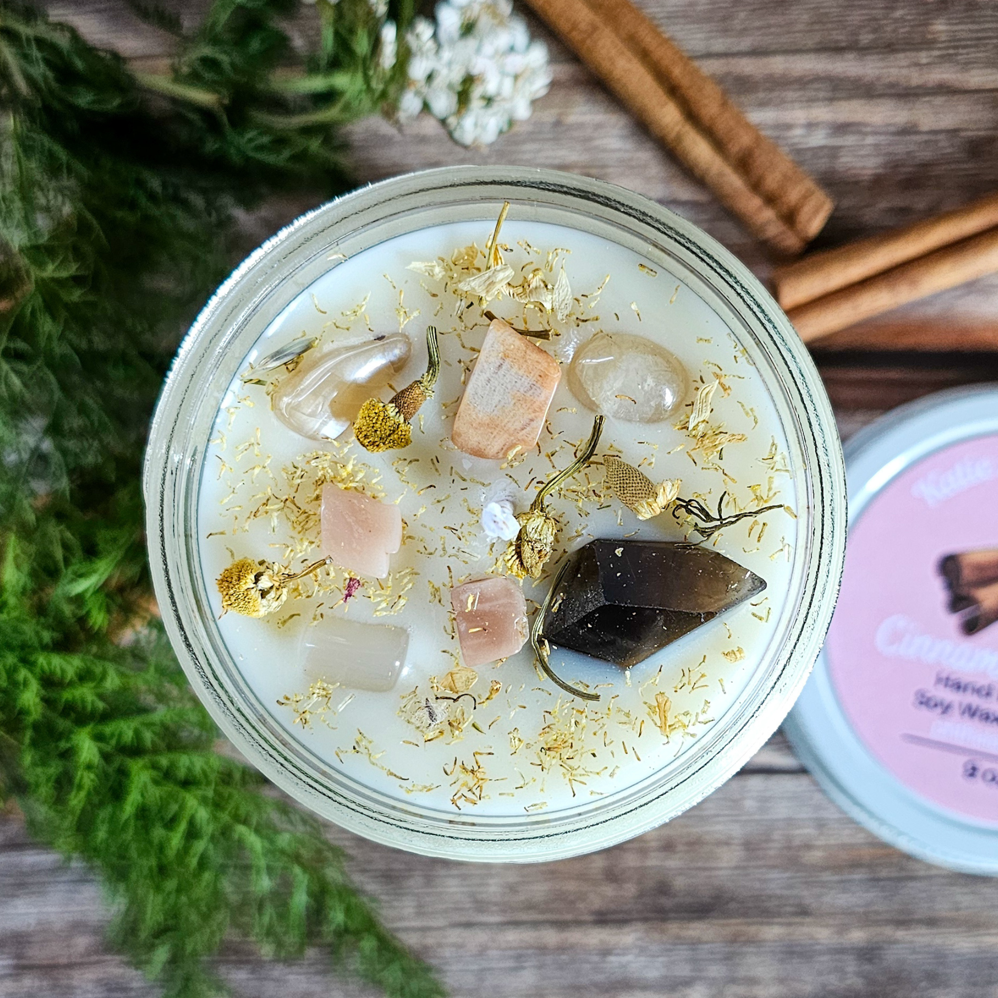 Imbolc Ritual Candle – Cinnamon Spice Soy Candle for Renewal, Cleansing & New Beginnings - Collective Awakening