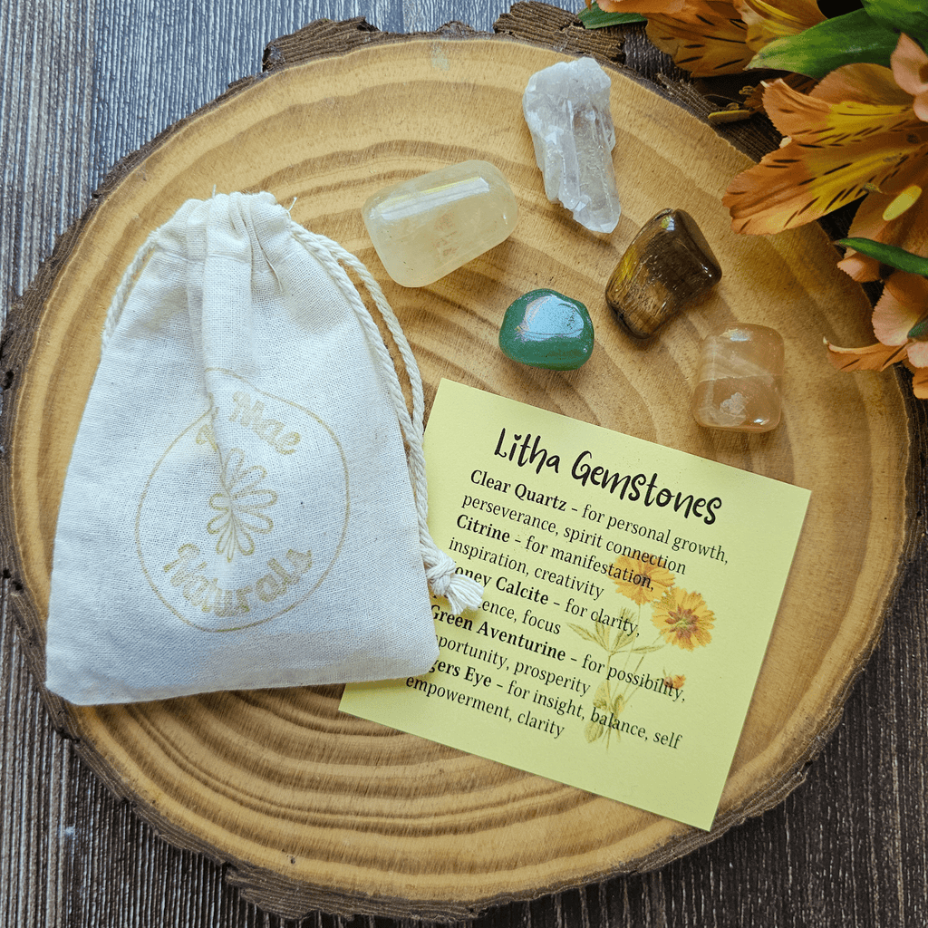 Litha Gemstone Set – Summer Solstice Crystal Collection for Joy, Growth & Solar Energy - Collective Awakening