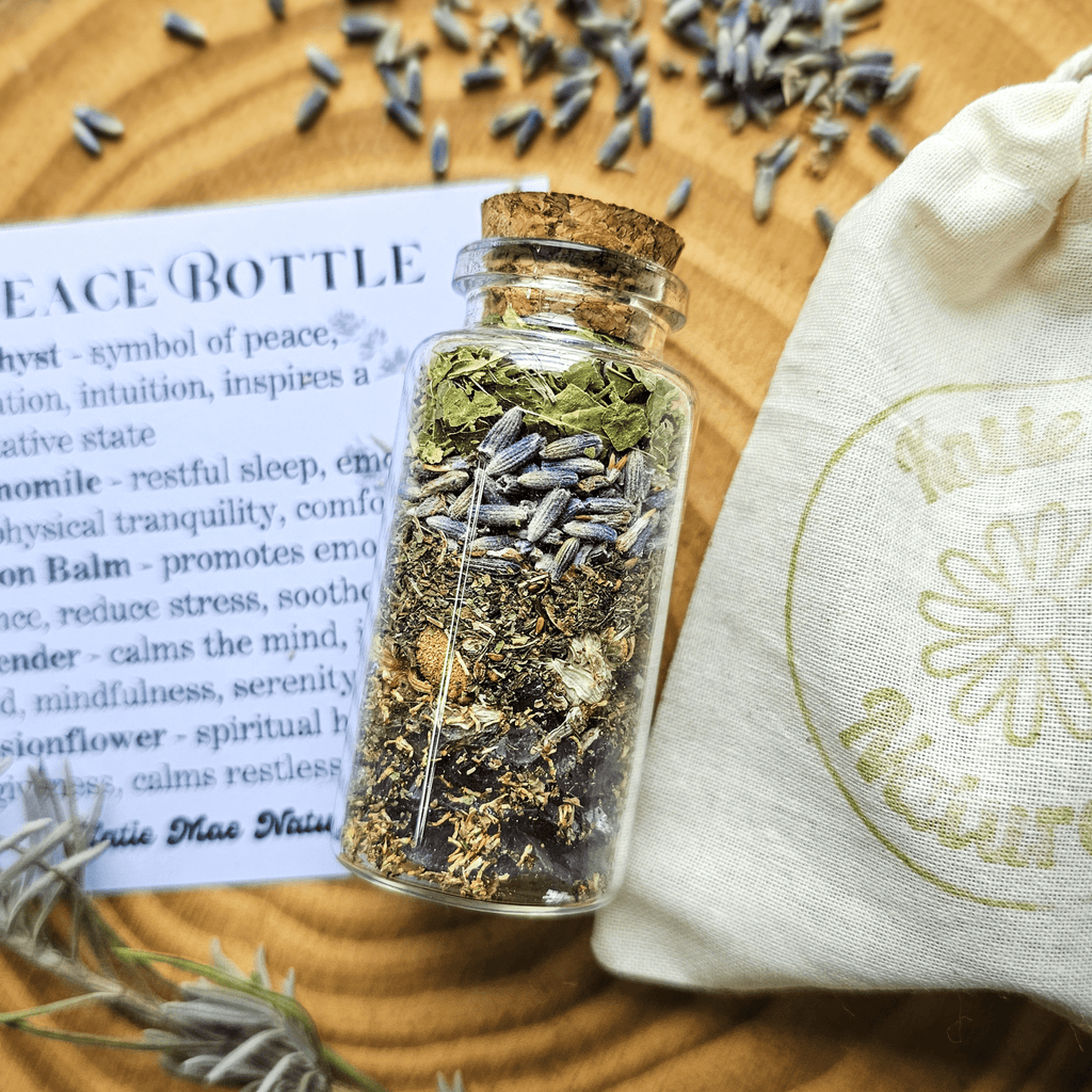 Peace Spell Bottle, Intention Setting for Relaxation and Calm - Collective Awakening