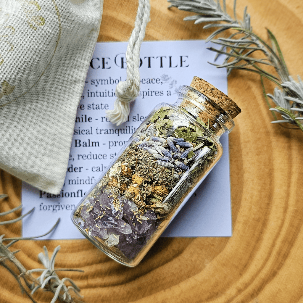Peace Spell Bottle, Intention Setting for Relaxation and Calm - Collective Awakening