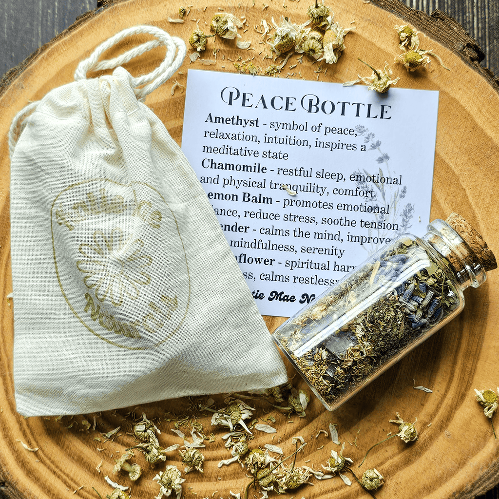 Peace Spell Bottle, Intention Setting for Relaxation and Calm - Collective Awakening