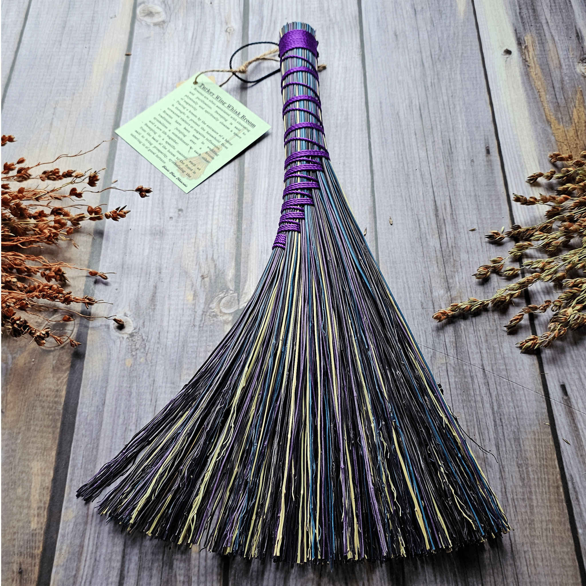 Turkey Wing Whisk Broom - Decorative Broom - Cottagecore Charm - Collective Awakening