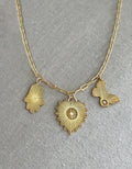 Vesta Triple Diamond Charm Necklace - Collective Awakening