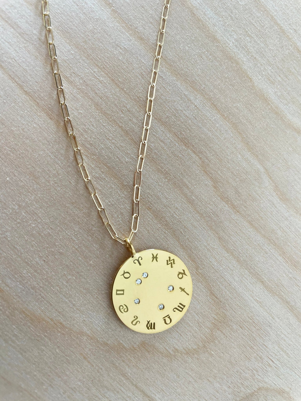 Zodiac Diamond Wheel Necklace - Collective Awakening