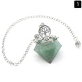 Natural Crystal Resin Crushed Stone Diamond Pendulum - Collective Awakening