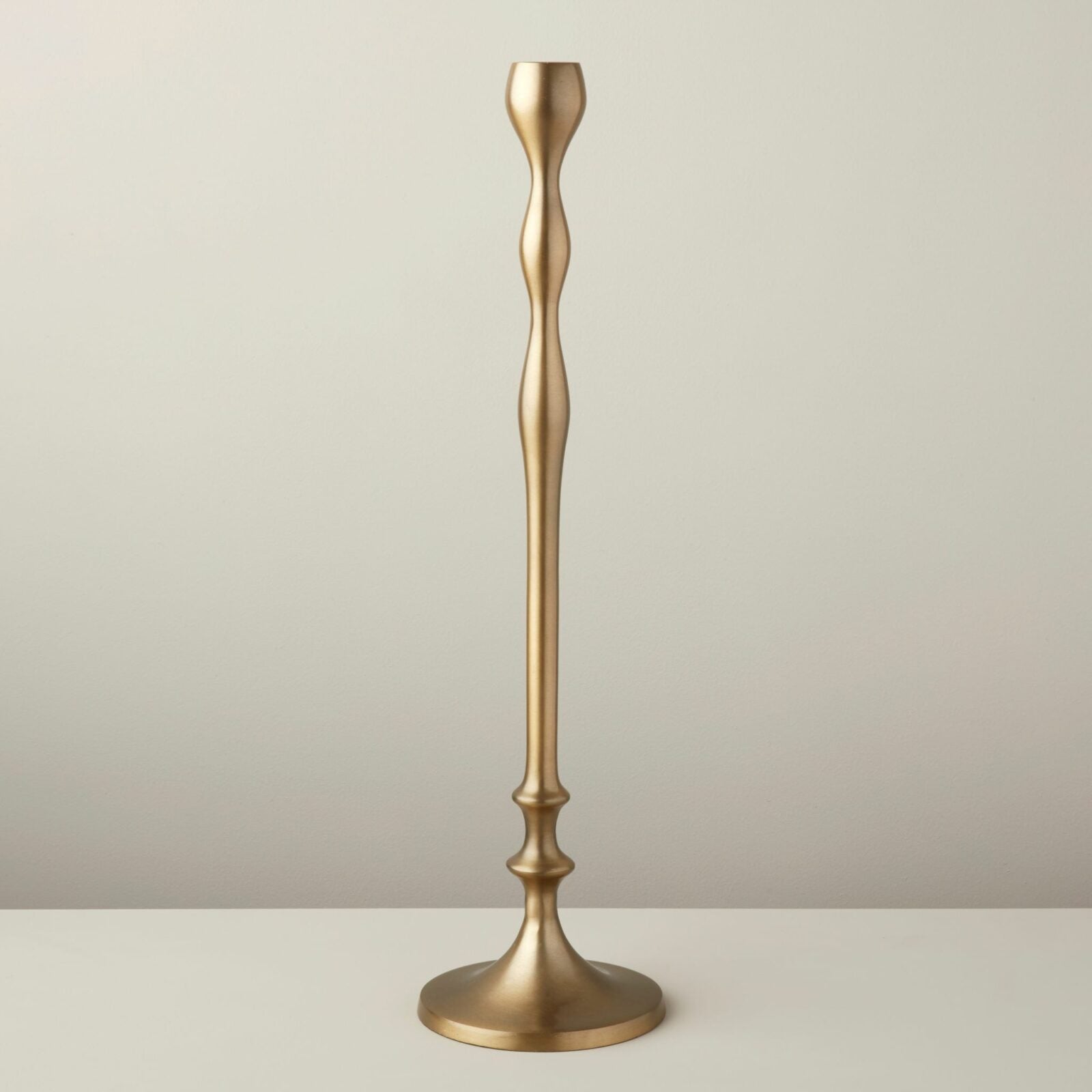 Aged Bronze Candlestick, Tall - Collective Awakening