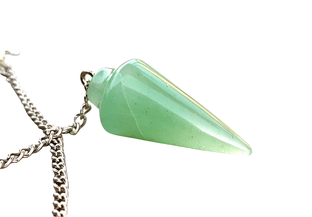 Natural Green Aventurine Pendulum with Mystery Charm | Bag Charm - Collective Awakening