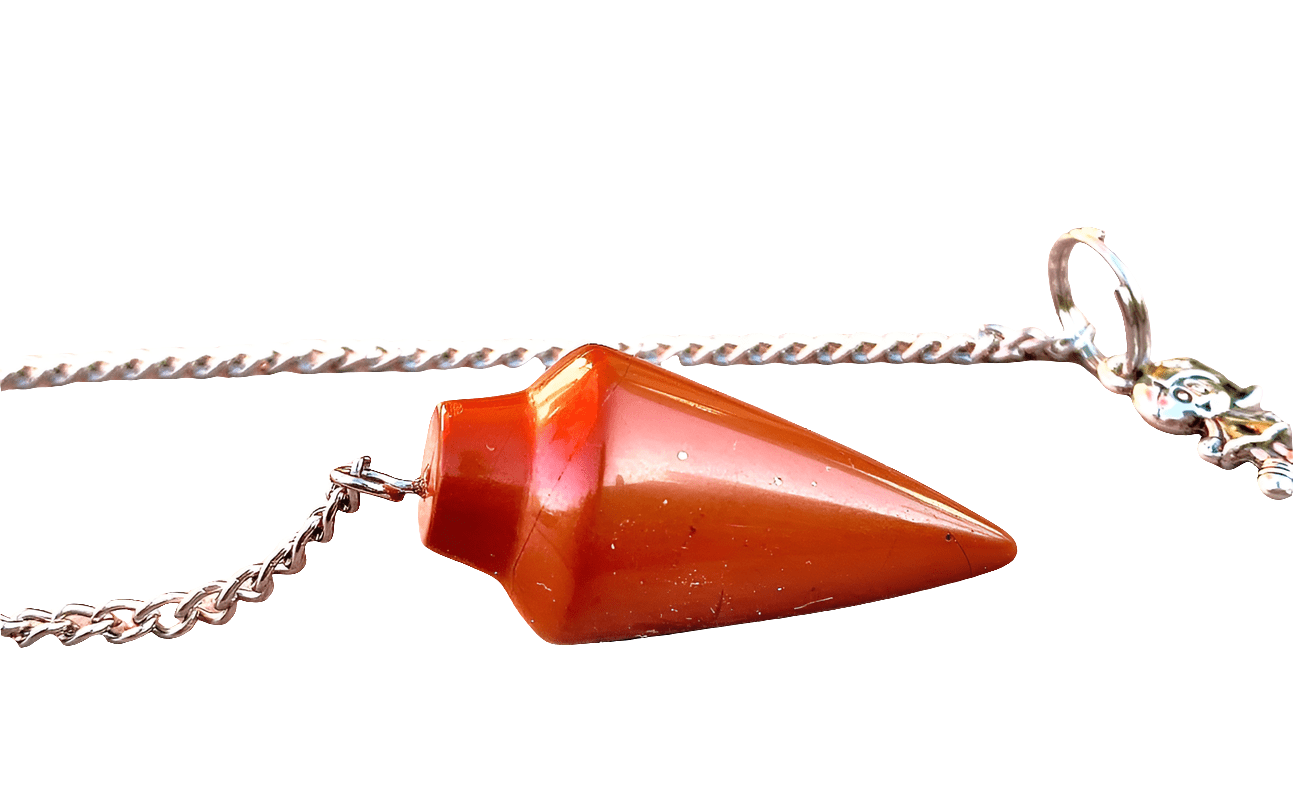 Natural Red Jasper Pendulum with Mystery Charm | Bag Charm - Collective Awakening