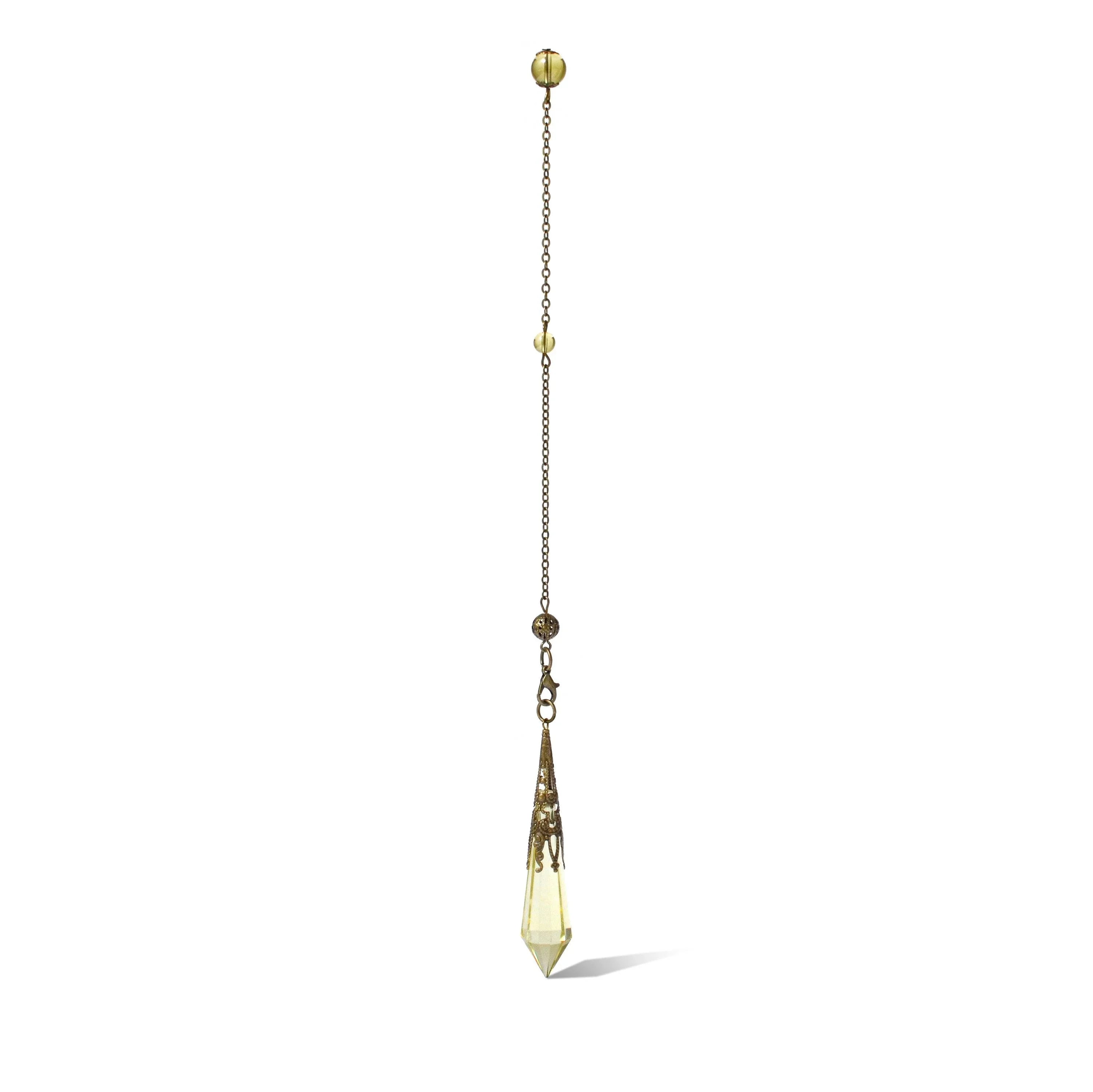 Crystal Pendulum Divination Kit with Canvas Board Bag
