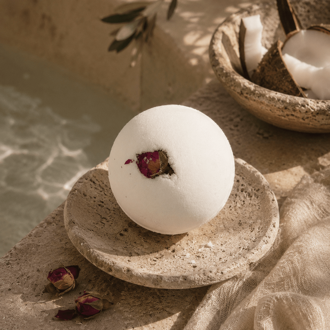 Coconut & Rose - Hemp Infused Bath Bomb - Collective Awakening
