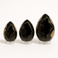 Dark Septarian Geode Egg – Hand - Selected Display Crystal with Druzy Interior - Collective Awakening