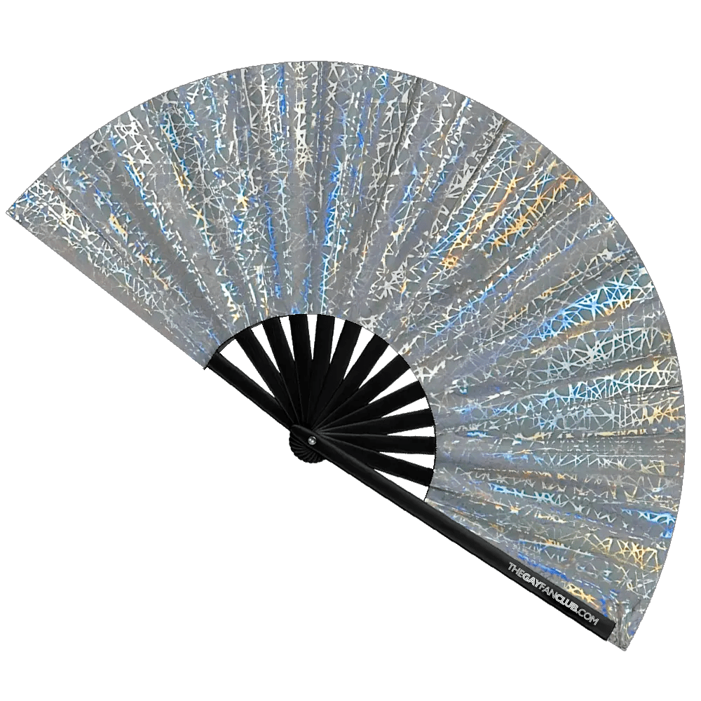 Discoteca Metallic Reflective Hand Fan - Collective Awakening