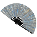 Discoteca Metallic Reflective Hand Fan - Collective Awakening