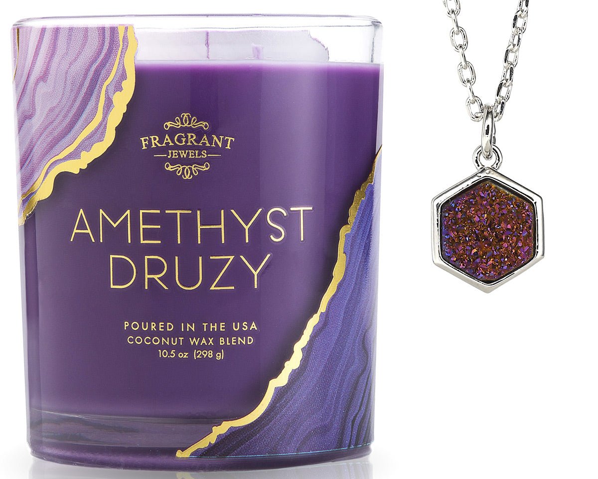 Amethyst Druzy - Jewel Candle - Collective Awakening