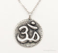 Vintage Om Symbol Sterling Silver Necklace - Collective Awakening