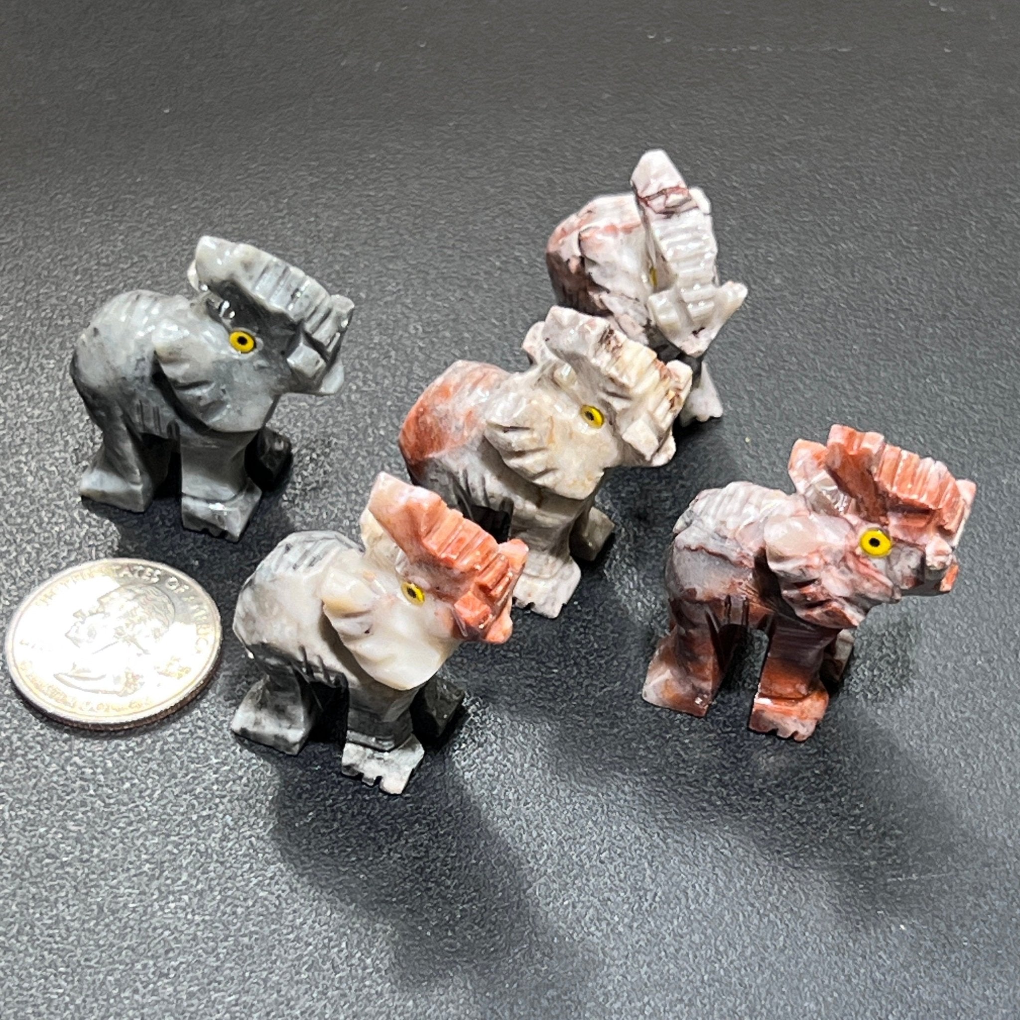 Small Soapstone Animals Carvings (Packs of 10) Wholesale Miniatures - Collective Awakening