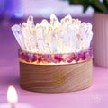Find My Peace - Quartz & Tourmaline Lamp of Blooming Tranquility - Collective Awakening