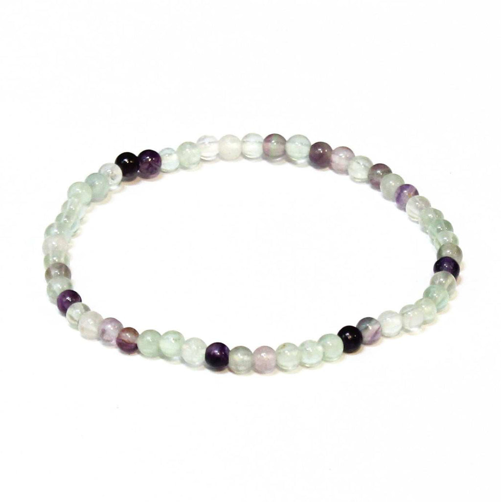 Fluorite Round Bead Bracelet - Psychic Awakening - Collective Awakening