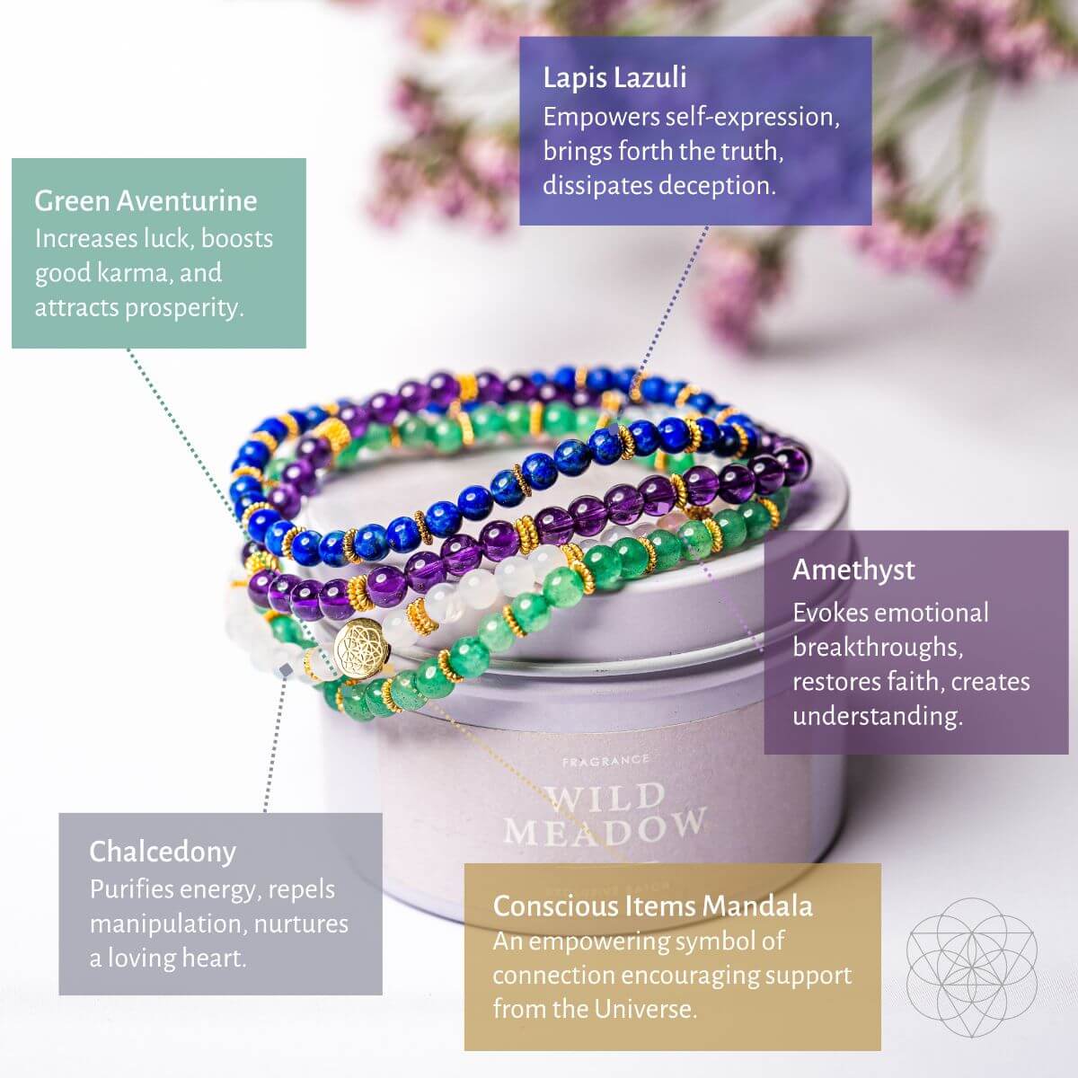 Good Karma Bracelet Set of Luck & Success Pack of 4 - Collective Awakening