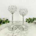 Vibhsa Hurricane Set of 2 Crystal Candle Holder - Collective Awakening
