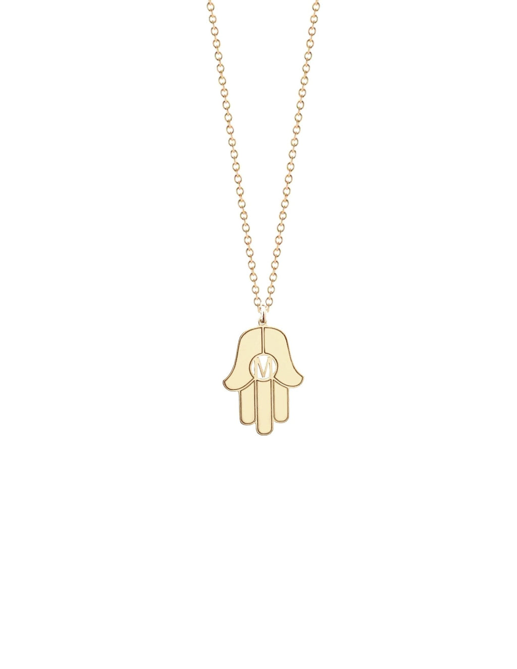 Stella Hamsa Initial Necklace - Collective Awakening