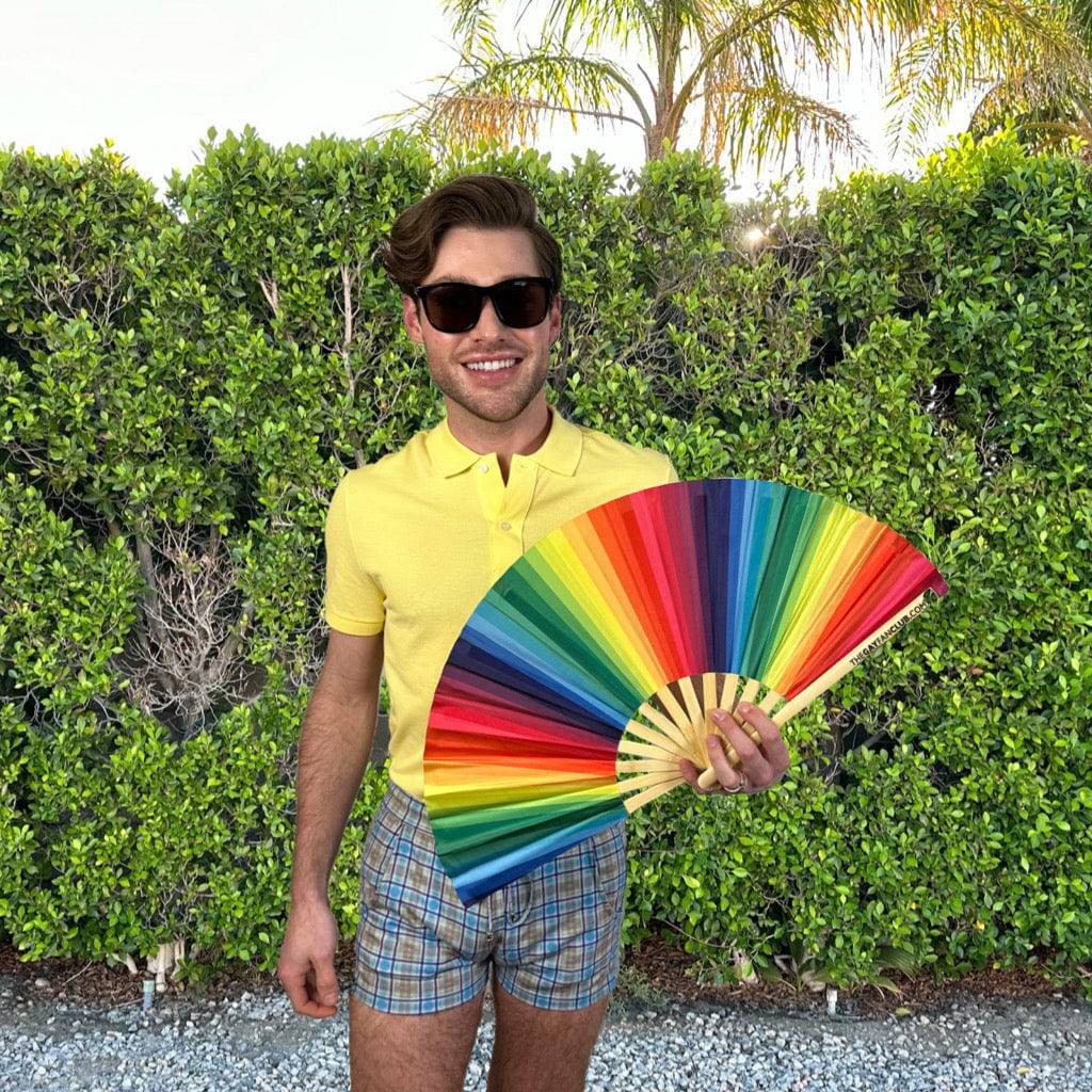 Rainbow Folding Fan - Collective Awakening