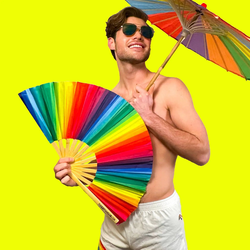 Rainbow Folding Fan - Collective Awakening