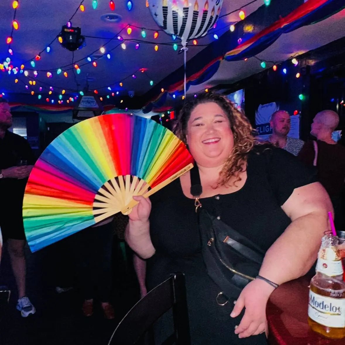 Rainbow Folding Fan - Collective Awakening