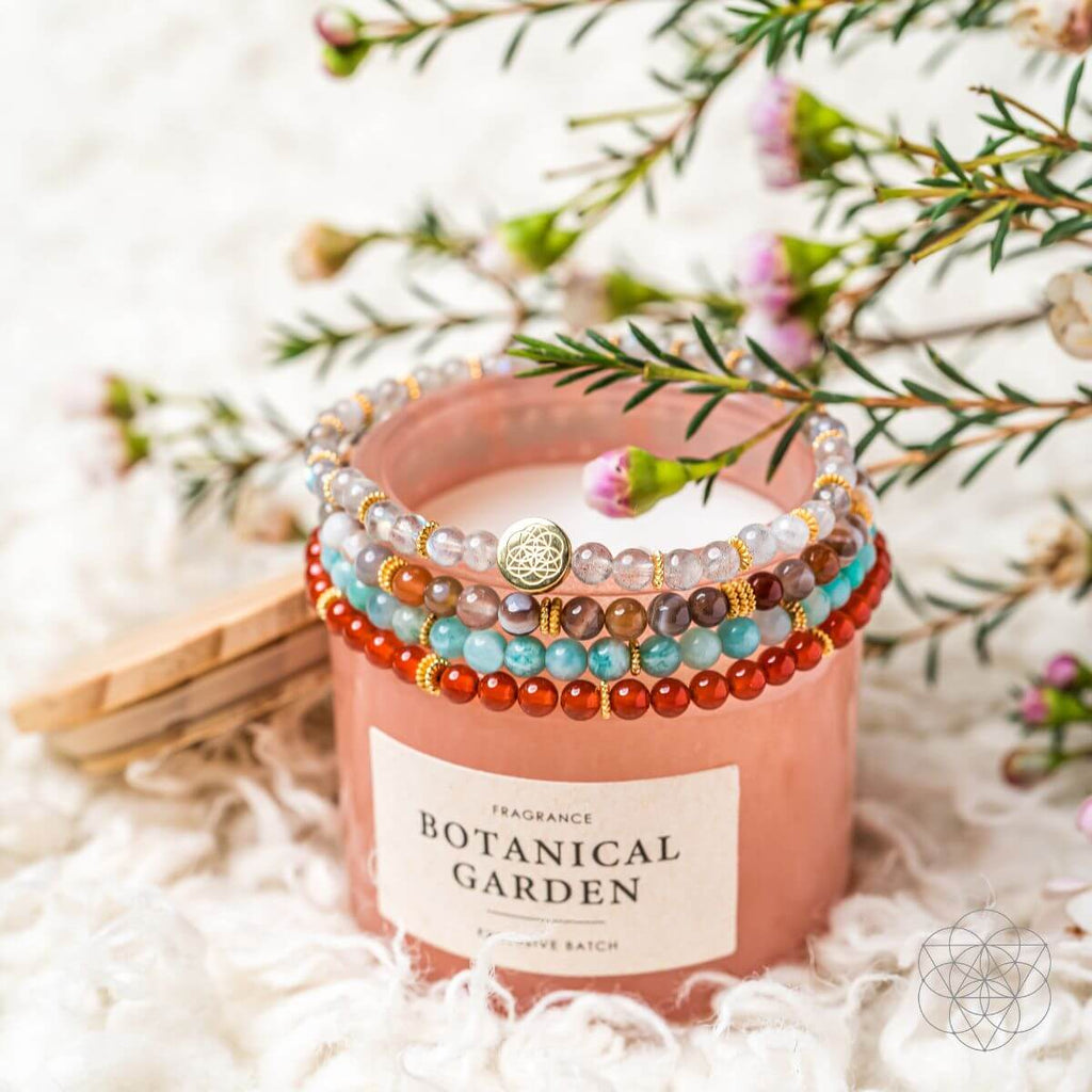 I Am Healthy: Mind, Body & Spirit Restoration Bracelet Pack of 4 - Collective Awakening